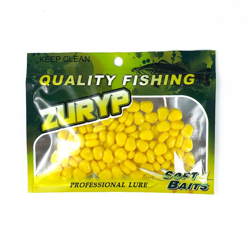 Fishing Lure Topwater - 100 pçs silicone cheiro de milho