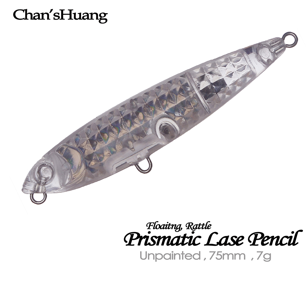 Fishing Lure Topwater - Iscas de Pesca em Branco Chan’sHuang