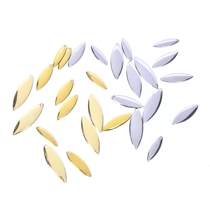 50 Peças de Lâminas de Spinner - Fishing Lure Blade Bait avaliação e preço